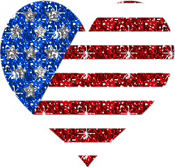 Amerika Glitter plaatjes Love With Usa Amerika