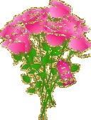 Bloemen Glitter plaatjes Bos Roze Rozen Glitter 