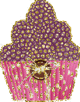 Cupcake Glitter plaatjes 