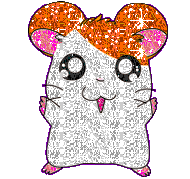 Dieren Glitter plaatjes Hamster Hamtaro