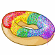 Donut Glitter plaatjes 