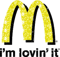 Glitter plaatjes Fast food Macdonalds