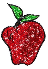 Fruit Glitter plaatjes Appel