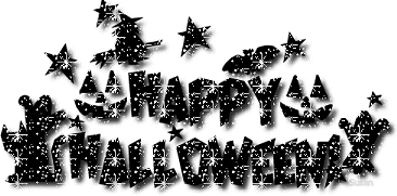 Glitter plaatjes Glitter teksten Plaatje Zwarte Glitter Happy Halloween