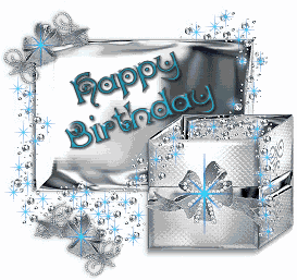 Glitter plaatjes Happy birthday Gefeliciteerd Box Kado Happy Birthday