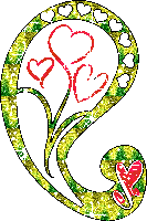 Hartjes Glitter plaatjes 