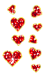 Hartjes Glitter plaatjes 