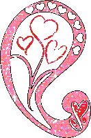 Hartjes Glitter plaatjes 