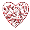 Hartjes Glitter plaatjes 