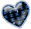 Hartjes Glitter plaatjes 