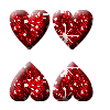 Hartjes Glitter plaatjes 
