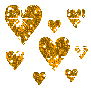 Hartjes Glitter plaatjes 