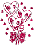 Hartjes Glitter plaatjes 