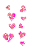 Hartjes Glitter plaatjes 