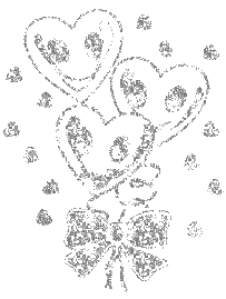 Hartjes Glitter plaatjes 