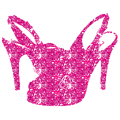 Glitter plaatjes Hoge hakken 