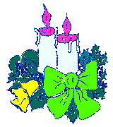 Kerst kaarsen Glitter plaatjes 