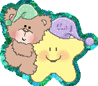 Glitter plaatjes Knuffelberen 
