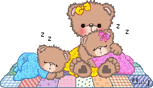 Glitter plaatjes Knuffelberen 