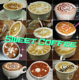 Koffie Glitter plaatjes Sweet Coffee