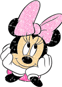 Minnie mouse Glitter plaatjes 