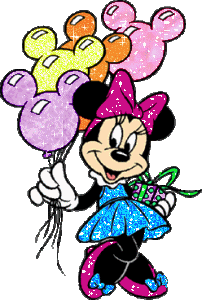 Minnie mouse Glitter plaatjes 