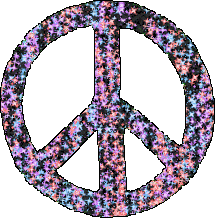 Peace Glitter plaatjes 