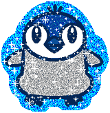 Pinguin Glitter plaatjes 