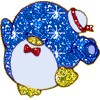 Pinguin Glitter plaatjes 