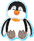 Pinguin Glitter plaatjes 