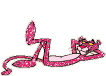 Pink panther Glitter plaatjes 