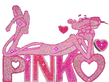 Pink panther Glitter plaatjes 