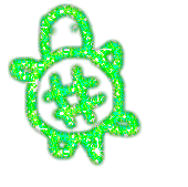 Glitter plaatjes Schildpad 
