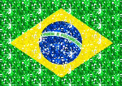 Vlaggen Glitter plaatjes Brazilie