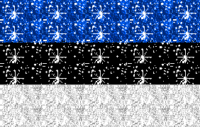 Vlaggen Glitter plaatjes Estland