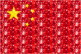 Vlaggen Glitter plaatjes China
