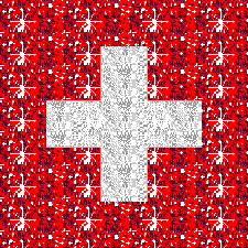 Vlaggen Glitter plaatjes Zwitserland