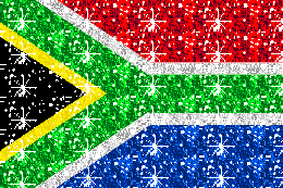Vlaggen Glitter plaatjes Zuid Afrika
