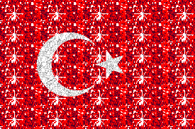 Vlaggen Glitter plaatjes Turkije