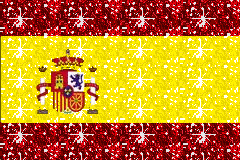 Vlaggen Glitter plaatjes Spanje