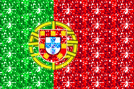 Vlaggen Glitter plaatjes Portugal