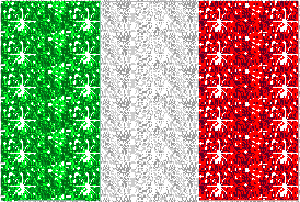 Vlaggen Glitter plaatjes Italië