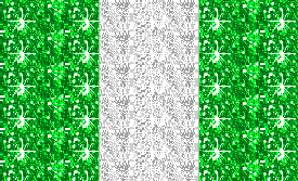 Vlaggen Glitter plaatjes Nigeria