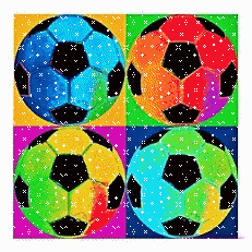 Voetbal Glitter plaatjes 