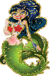 Glitter plaatjes Zeemeermin 