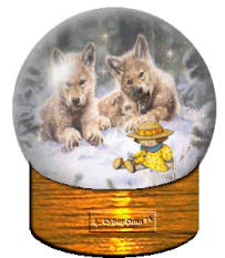 Globes Globes dieren Wolven Globe