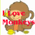 Dieren Apen Icon plaatjes 