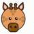 Dieren Giraffen Icon plaatjes 