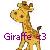 Dieren Giraffen Icon plaatjes 
