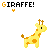 Dieren Giraffen Icon plaatjes 